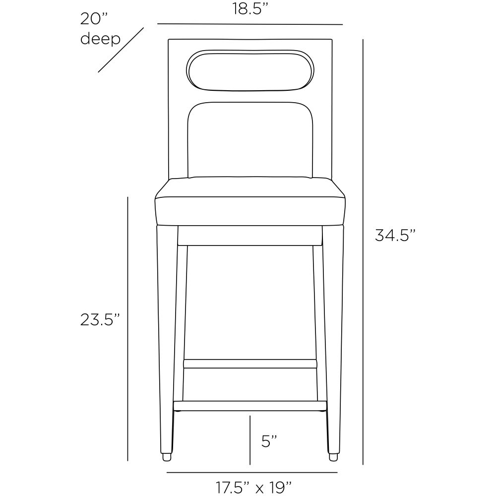 Merrin Counter Stool - Black