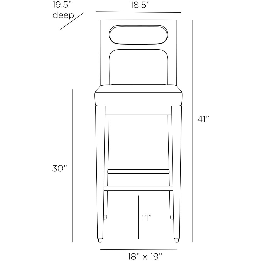 Merrin Bar Stool - Black