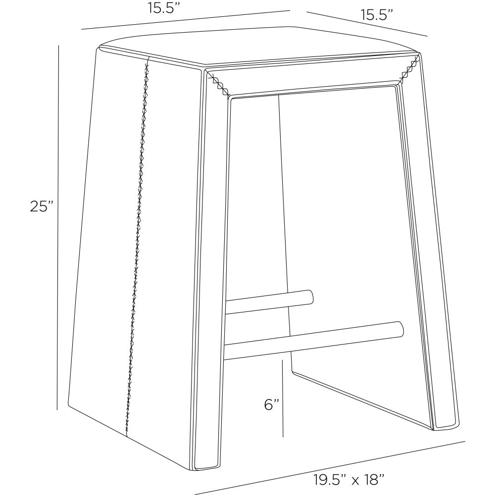 Carver Counter Stool - Gold