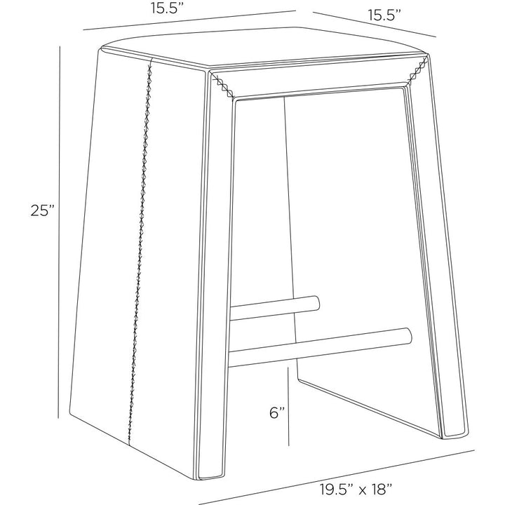 Carver Counter Stool - Gold