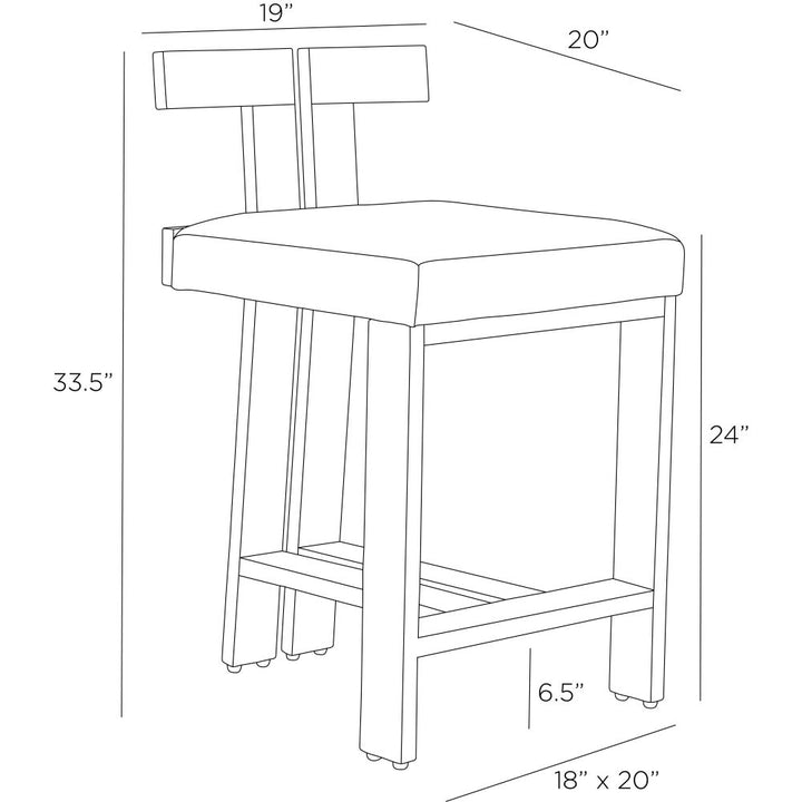 Foster Counter Stool - Black