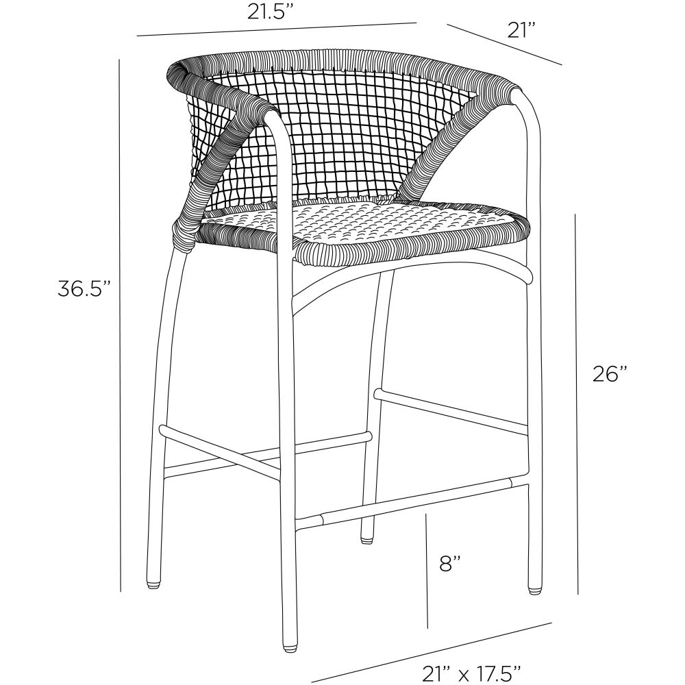 Giovanni Outdoor Counter Stool