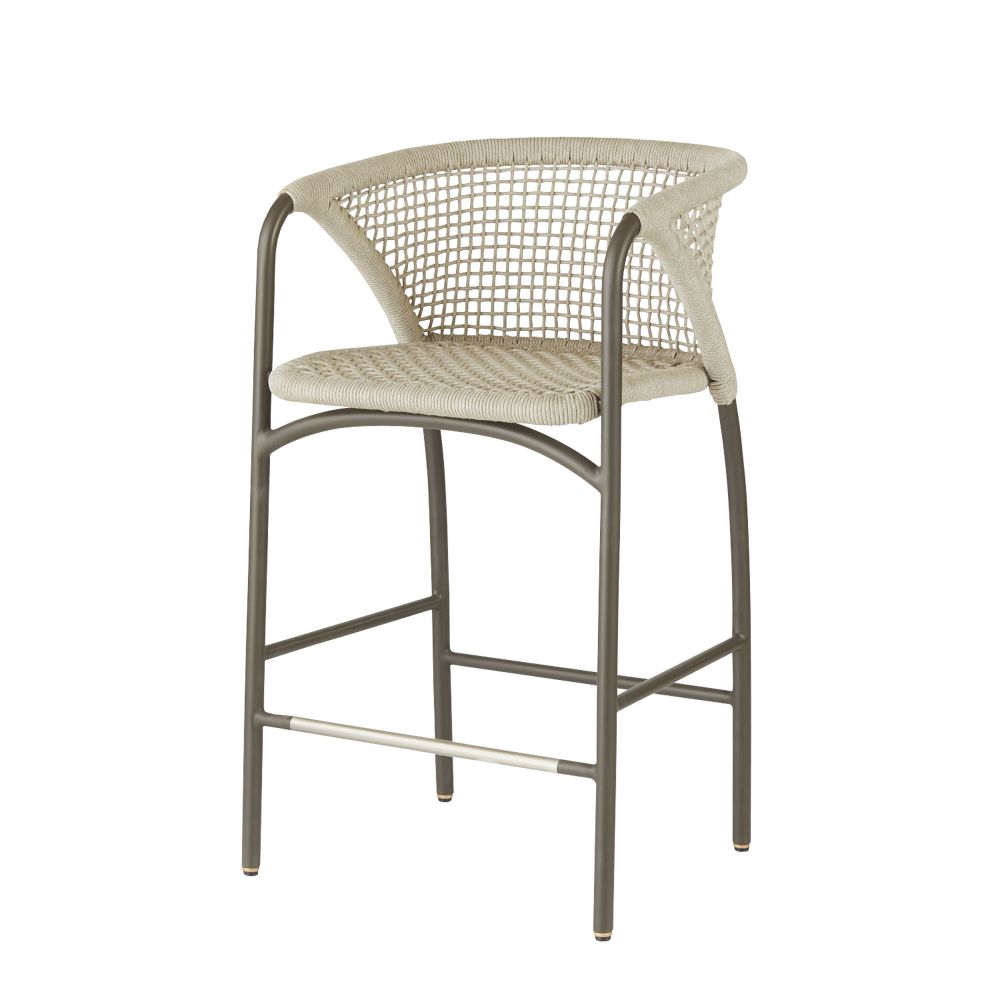 Giovanni Outdoor Bar Stool - Black