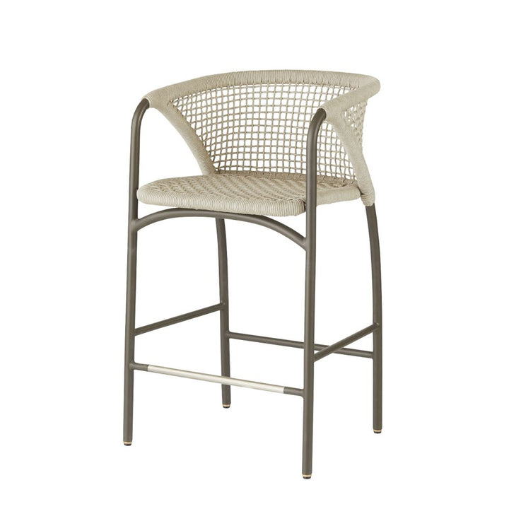 Giovanni Outdoor Bar Stool - Black