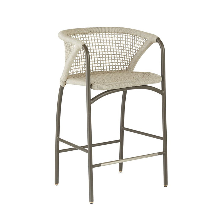 Giovanni Outdoor Bar Stool - Black