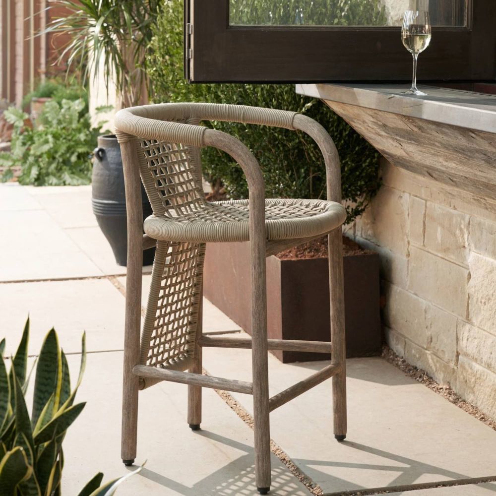 Outdoor Bar & Counter Stools Harlan Outdoor Counter Stool - Brown