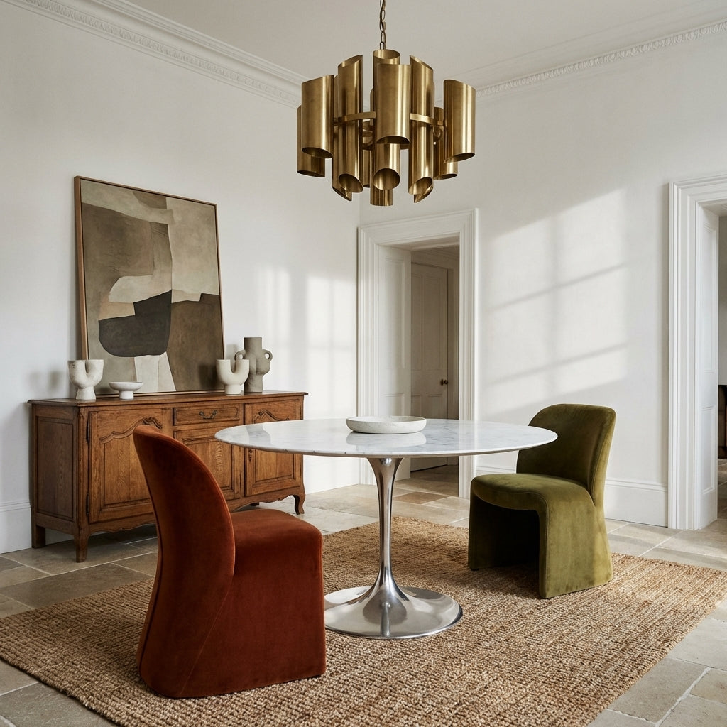 Cast Metal Tulip Table Base