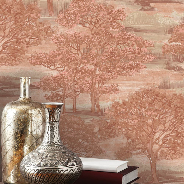 Forest Toile Peel And Stick Wallpaper-Tempaper & Co.-Tempaper-FT15113-Wall PaperIce Blue-10-France and Son