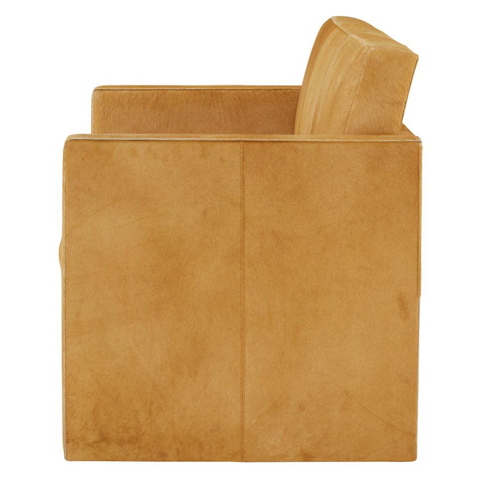 Landon Cantilevered Settee - Hair on Hide