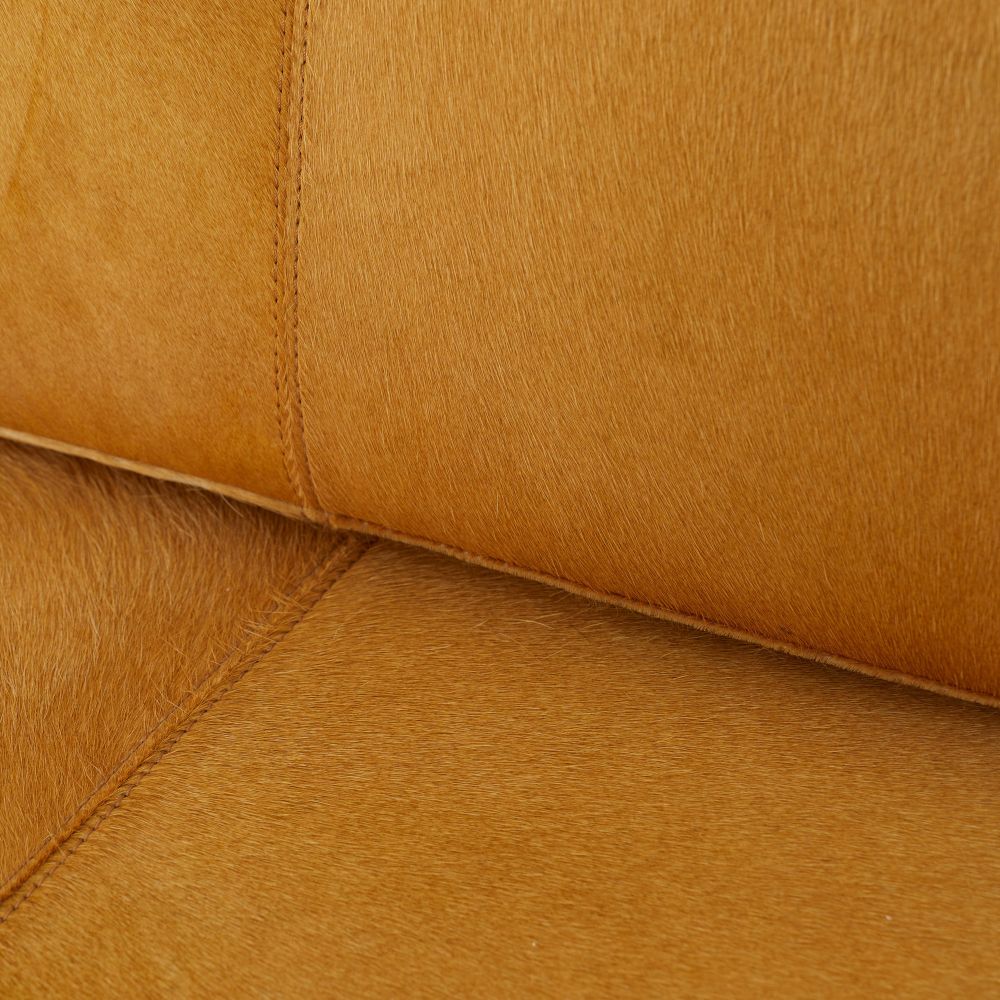 Landon Cantilevered Settee - Hair on Hide
