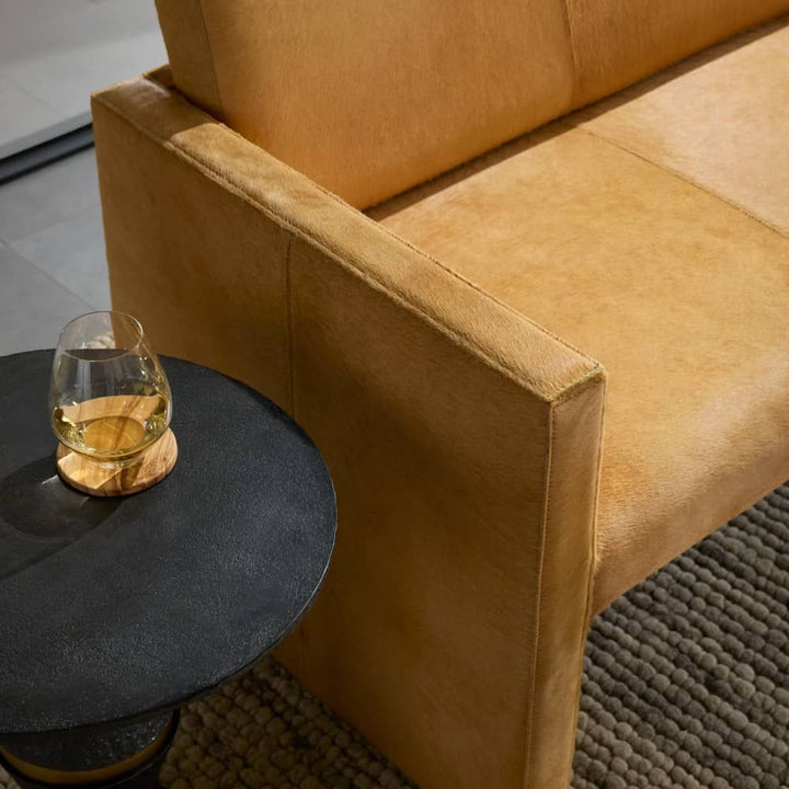 Settees Landon Cantilevered Settee - Hair on Hide