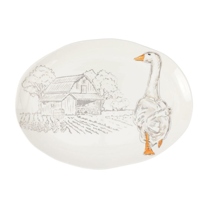 Fattoria Goose Oval Platter - Default Title