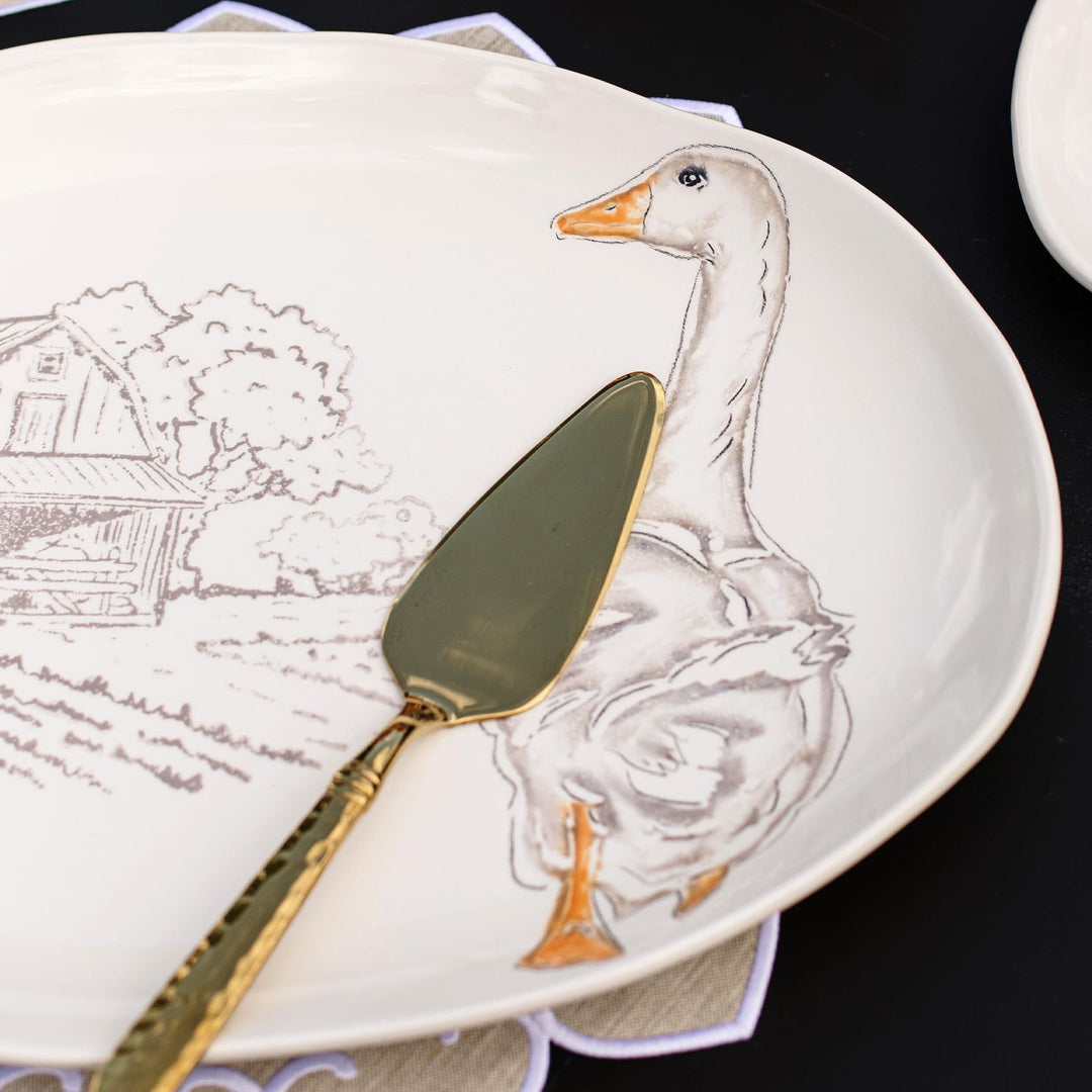 Fattoria Goose Oval Platter