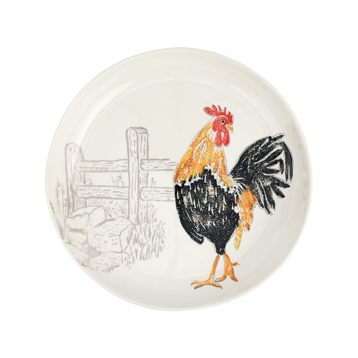 Fattoria Rooster Shallow Bowl