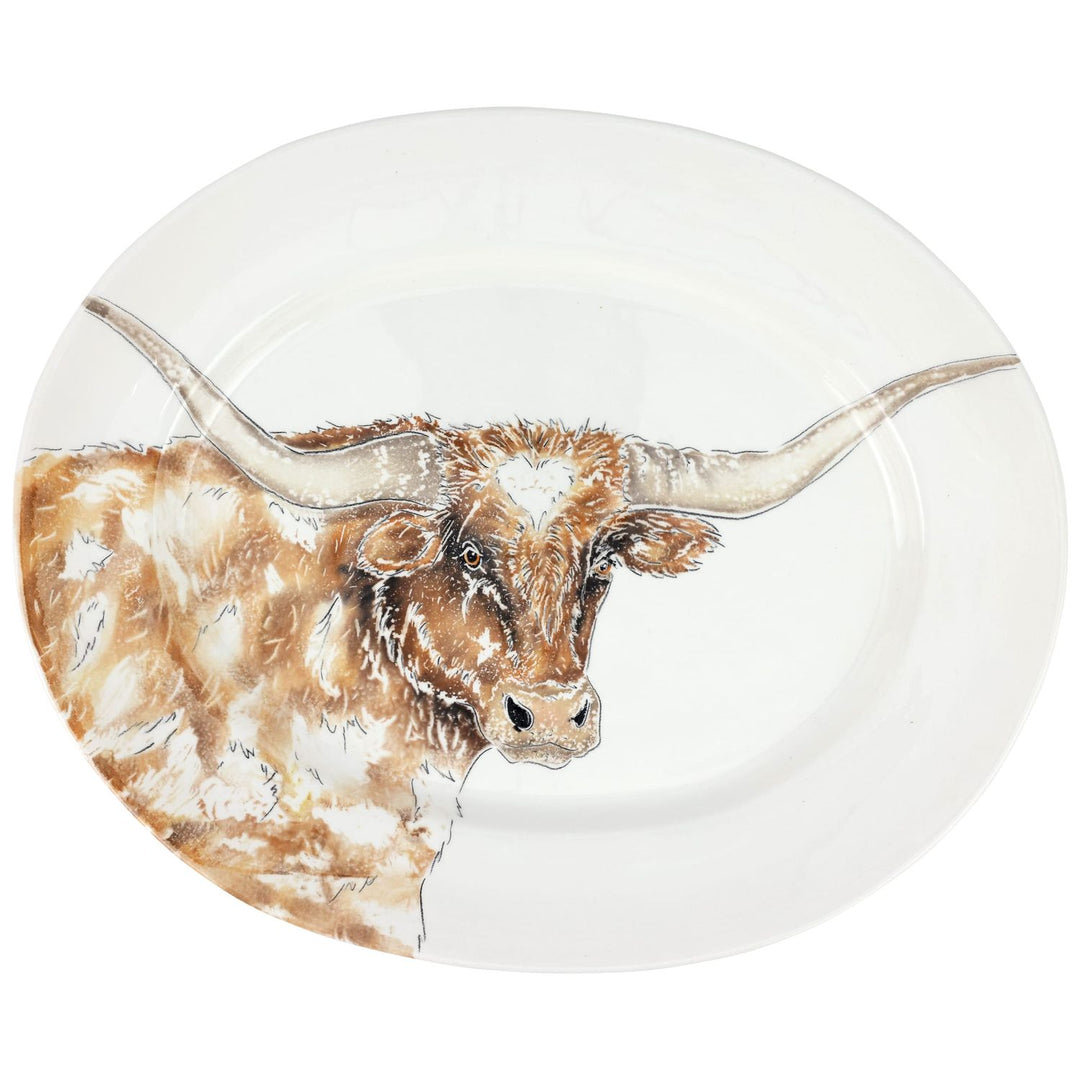 Fattoria Longhorn Oval Platter