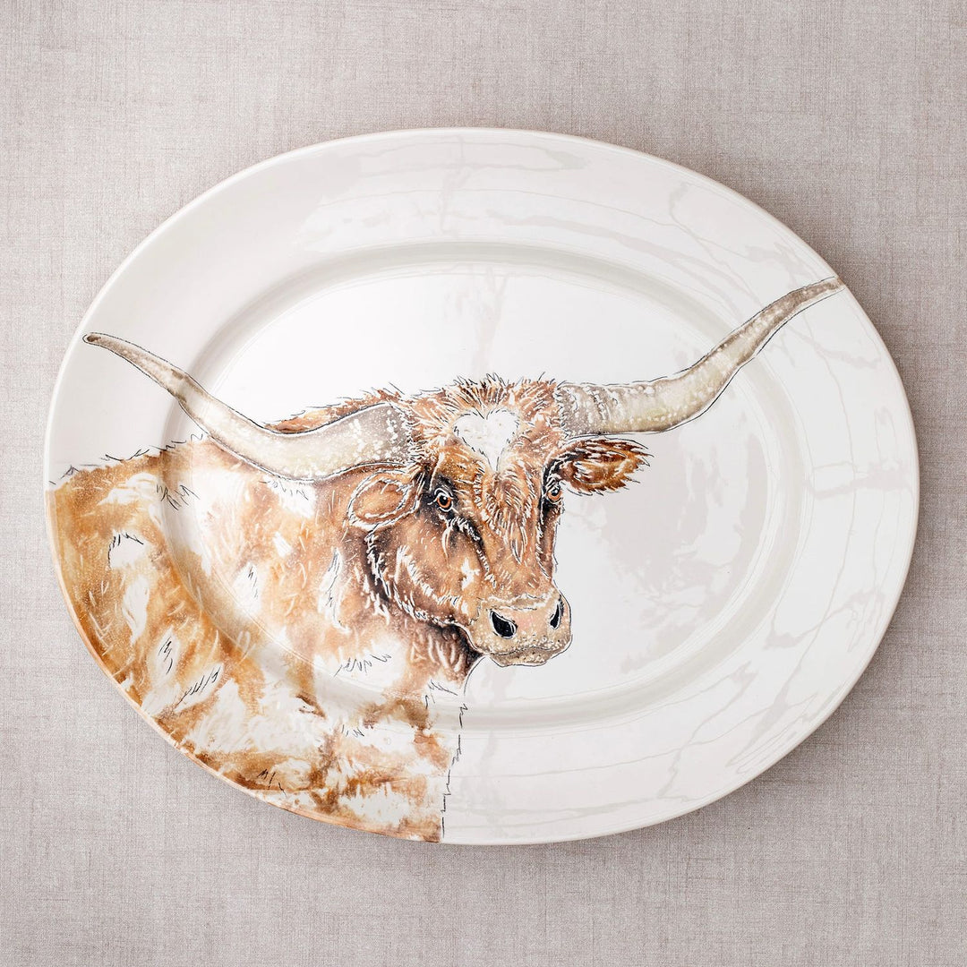 Fattoria Longhorn Oval Platter