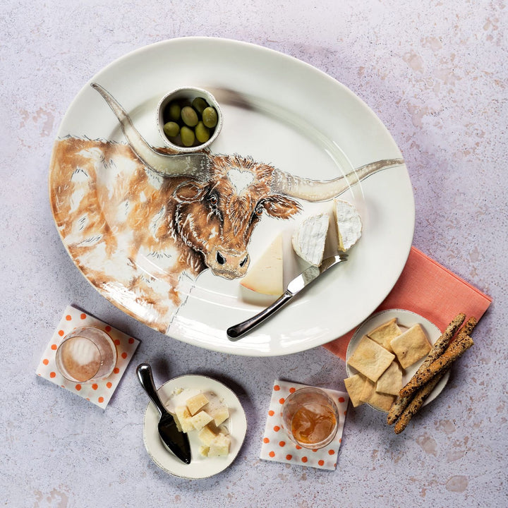 Fattoria Longhorn Oval Platter