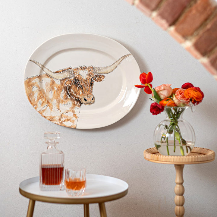 Fattoria Longhorn Oval Platter