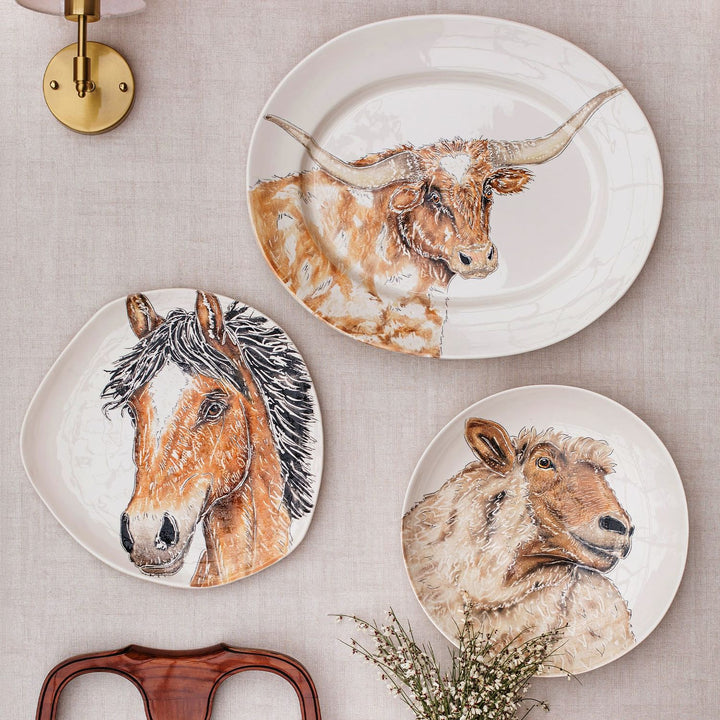 Fattoria Longhorn Oval Platter