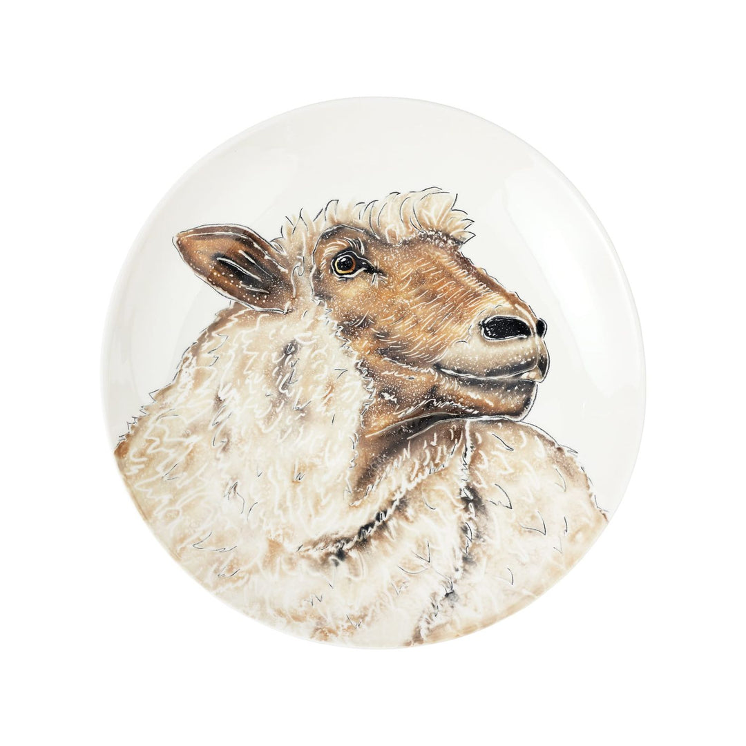 Fattoria Sheep Round Shallow Bowl - Default Title