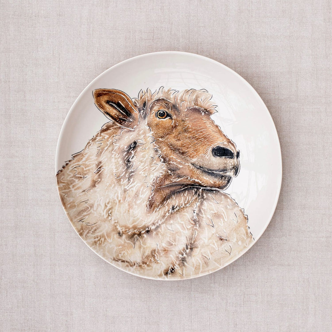 Fattoria Sheep Round Shallow Bowl