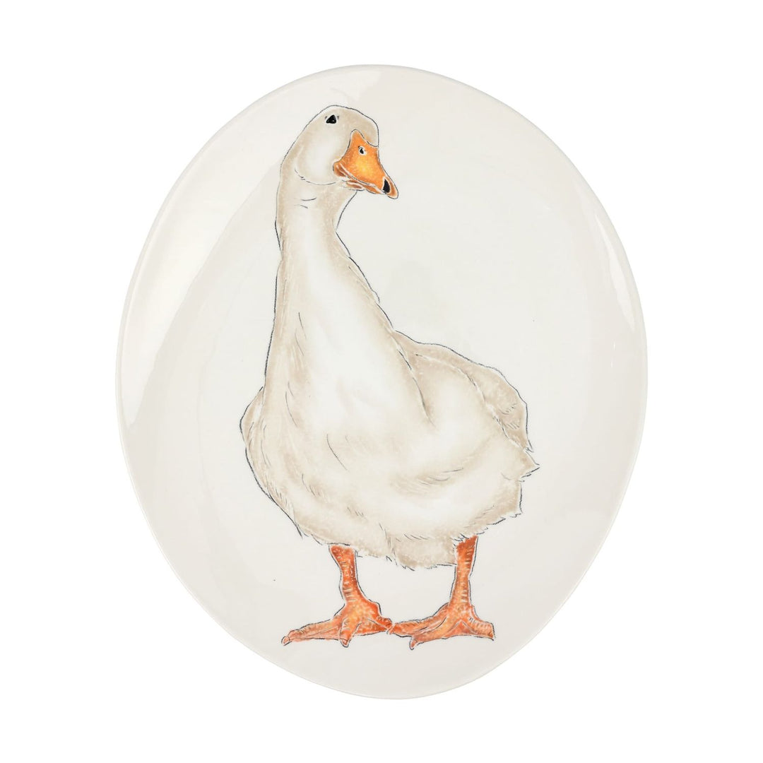 Fattoria White Goose Oval Platter - Default Title