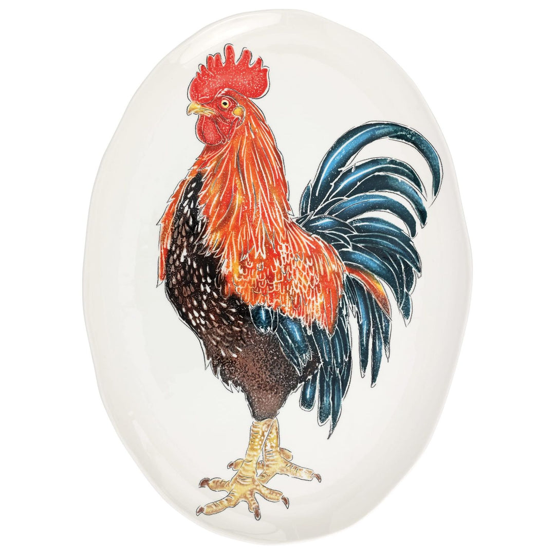 Fattoria Rooster Oval Platter - Default Title