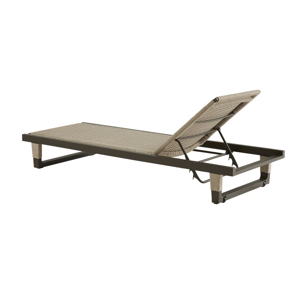 Truett Outdoor Chaise - Black