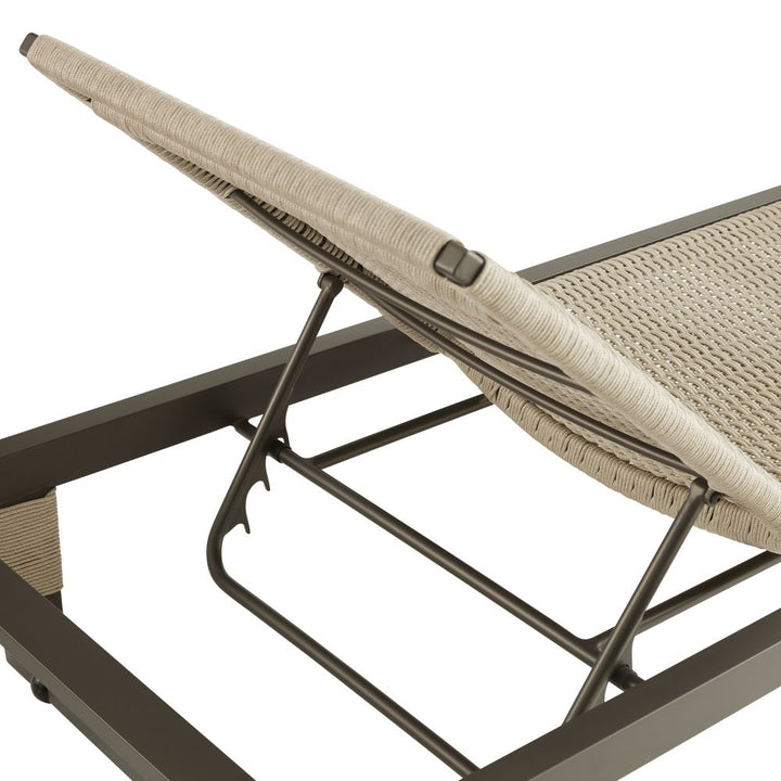 Truett Outdoor Chaise - Black