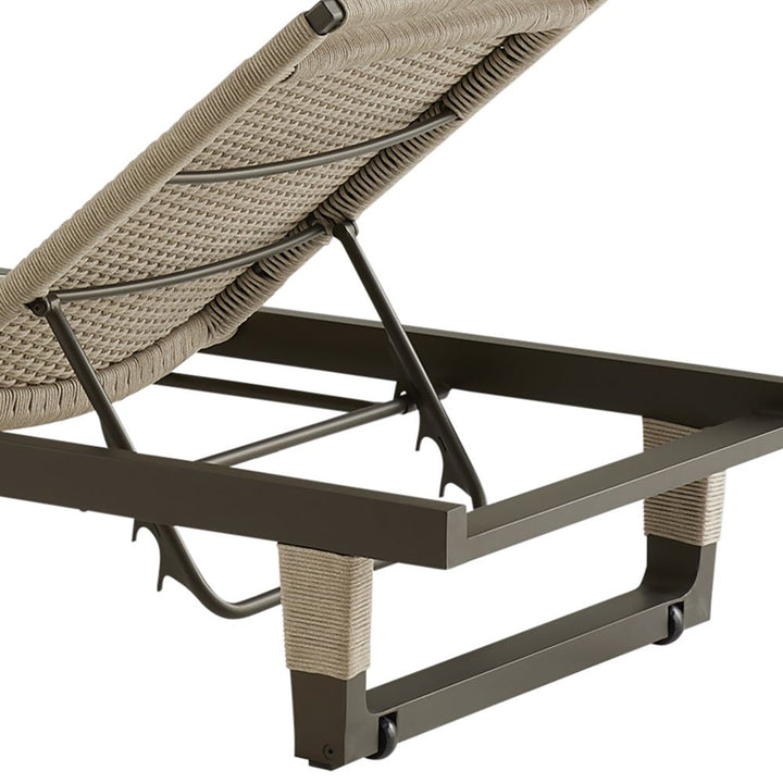 Truett Outdoor Chaise - Black