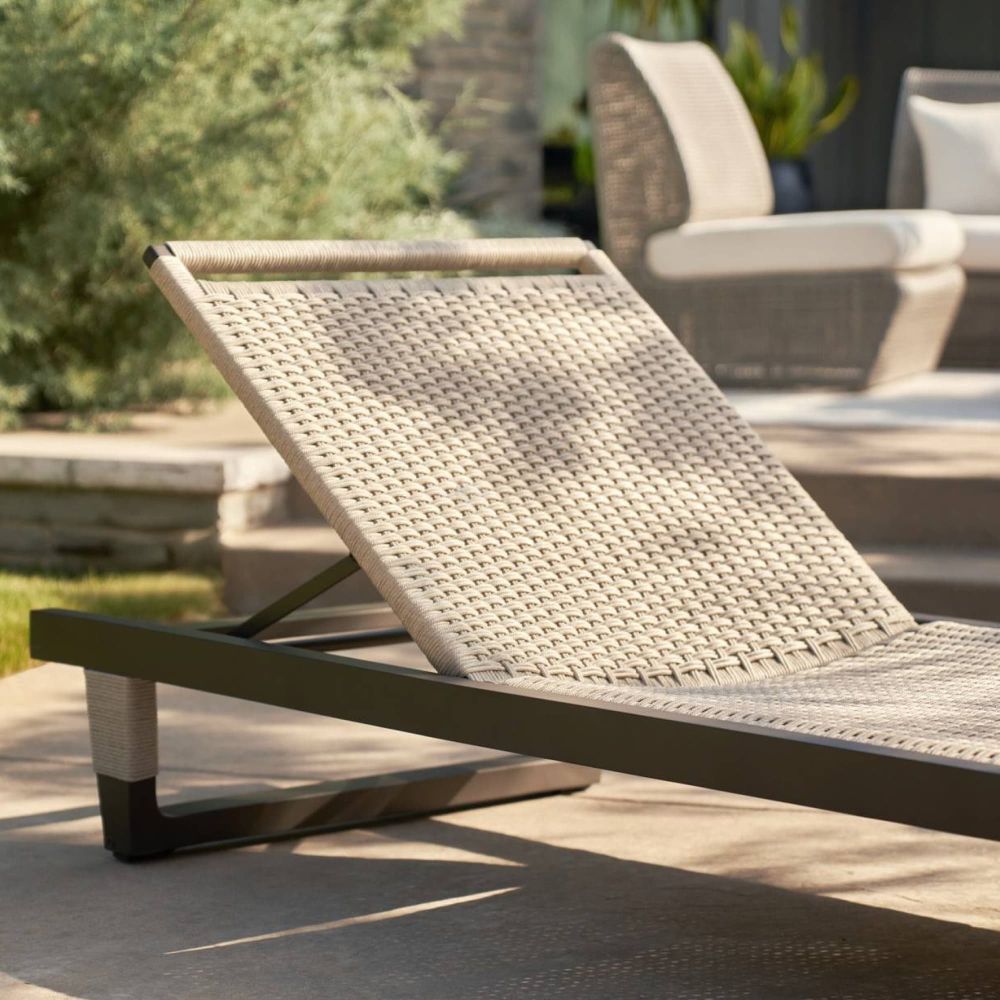 Outdoor Chaise & Sun Loungers Truett Outdoor Chaise - Black