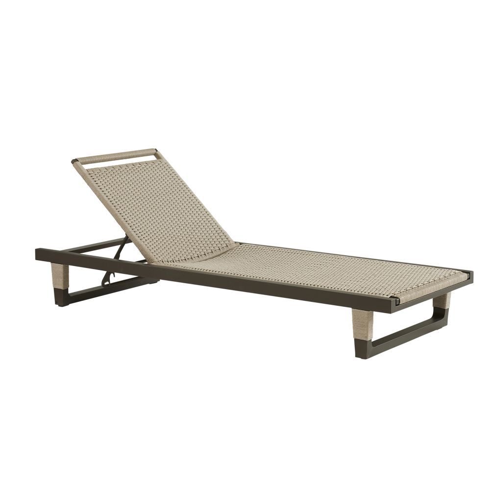 Truett Outdoor Chaise - Black