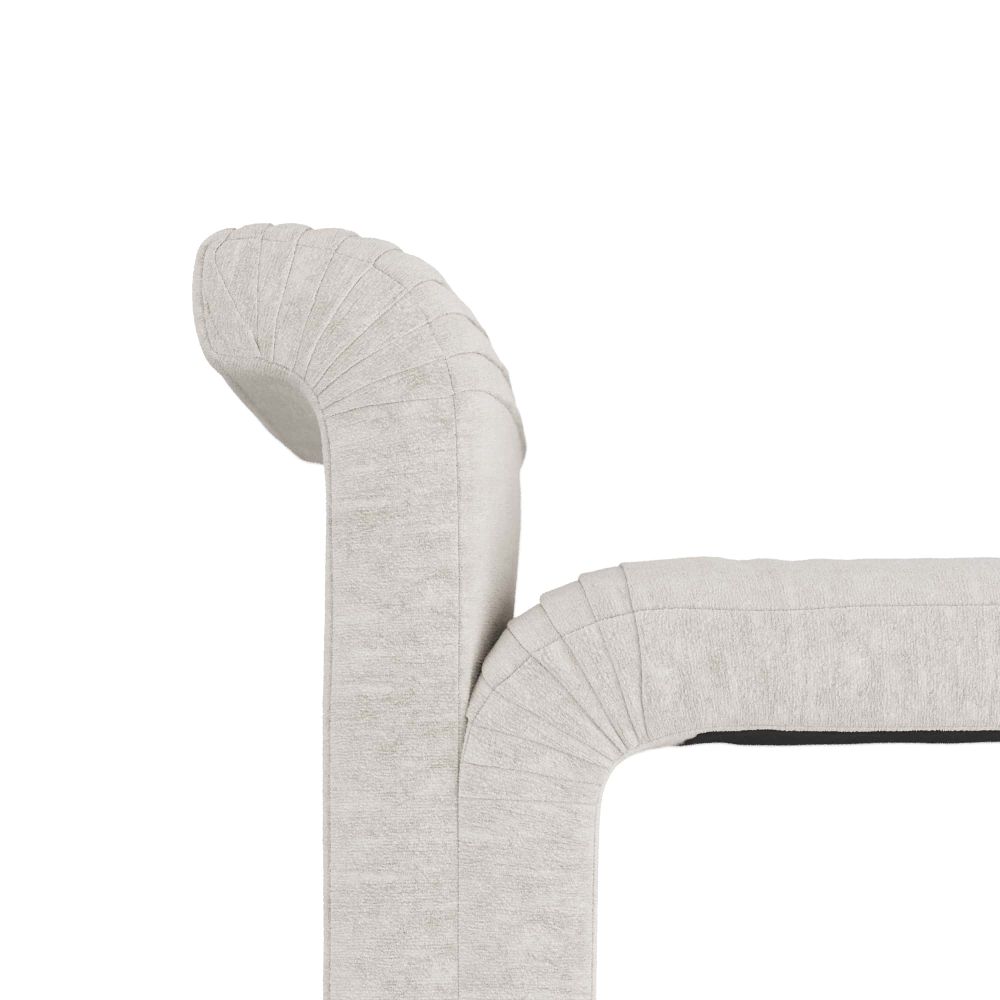 Heath Chaise Polar Bouclé - Gray
