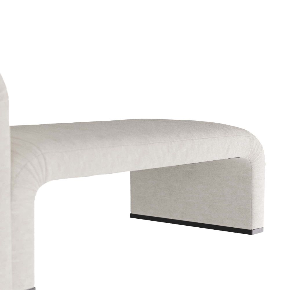 Heath Chaise Polar Bouclé - Gray