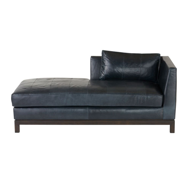 Chaise Lounges & Daybeds Beckett Chaise Ink Leather - Black