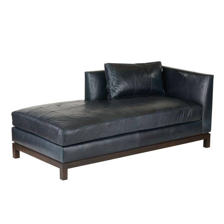 Chaise Lounges & Daybeds Beckett Chaise Ink Leather - Black