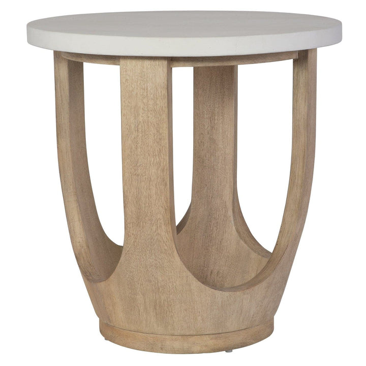 Tatli Stone Top Side Table-Uttermost-UTTM-22977-Side Tables-1-France and Son