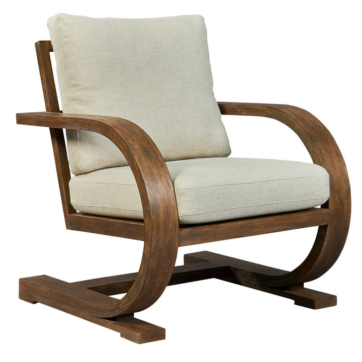 Bedrich Wooden Accent Chair-Uttermost-UTTM-23042-Lounge Chairs-3-France and Son