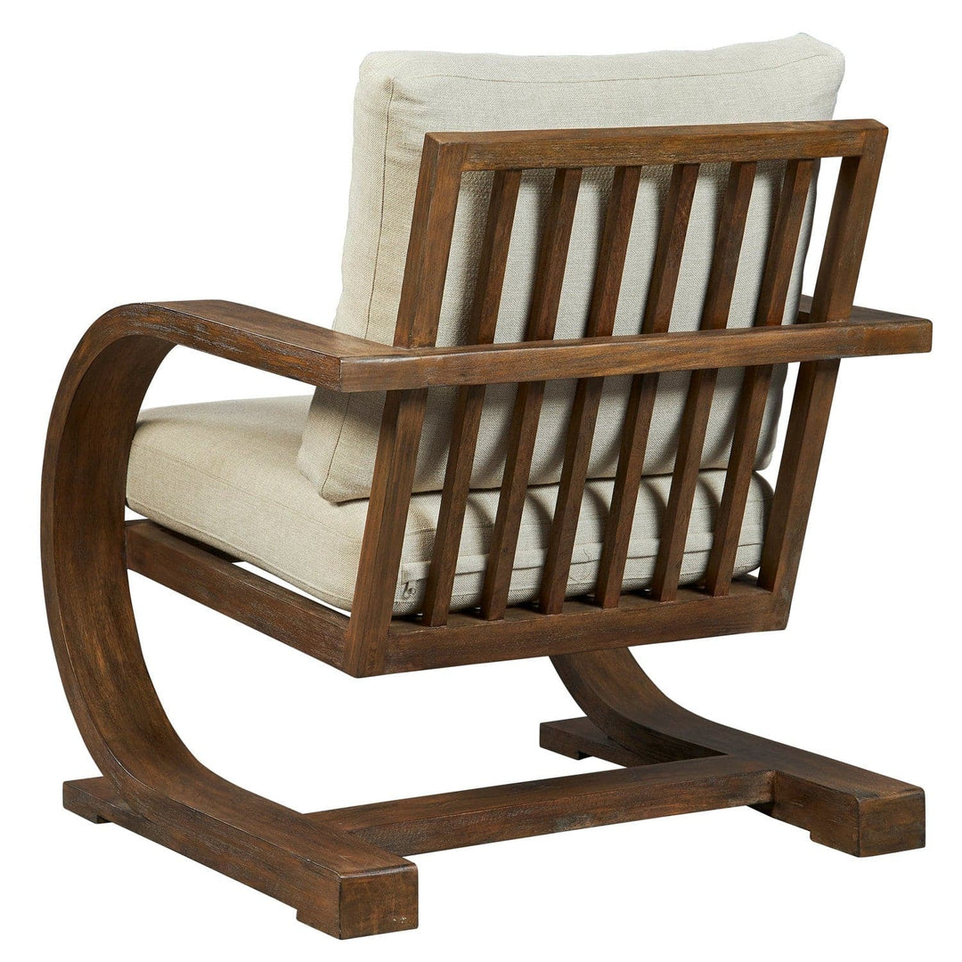 Bedrich Wooden Accent Chair-Uttermost-UTTM-23042-Lounge Chairs-6-France and Son