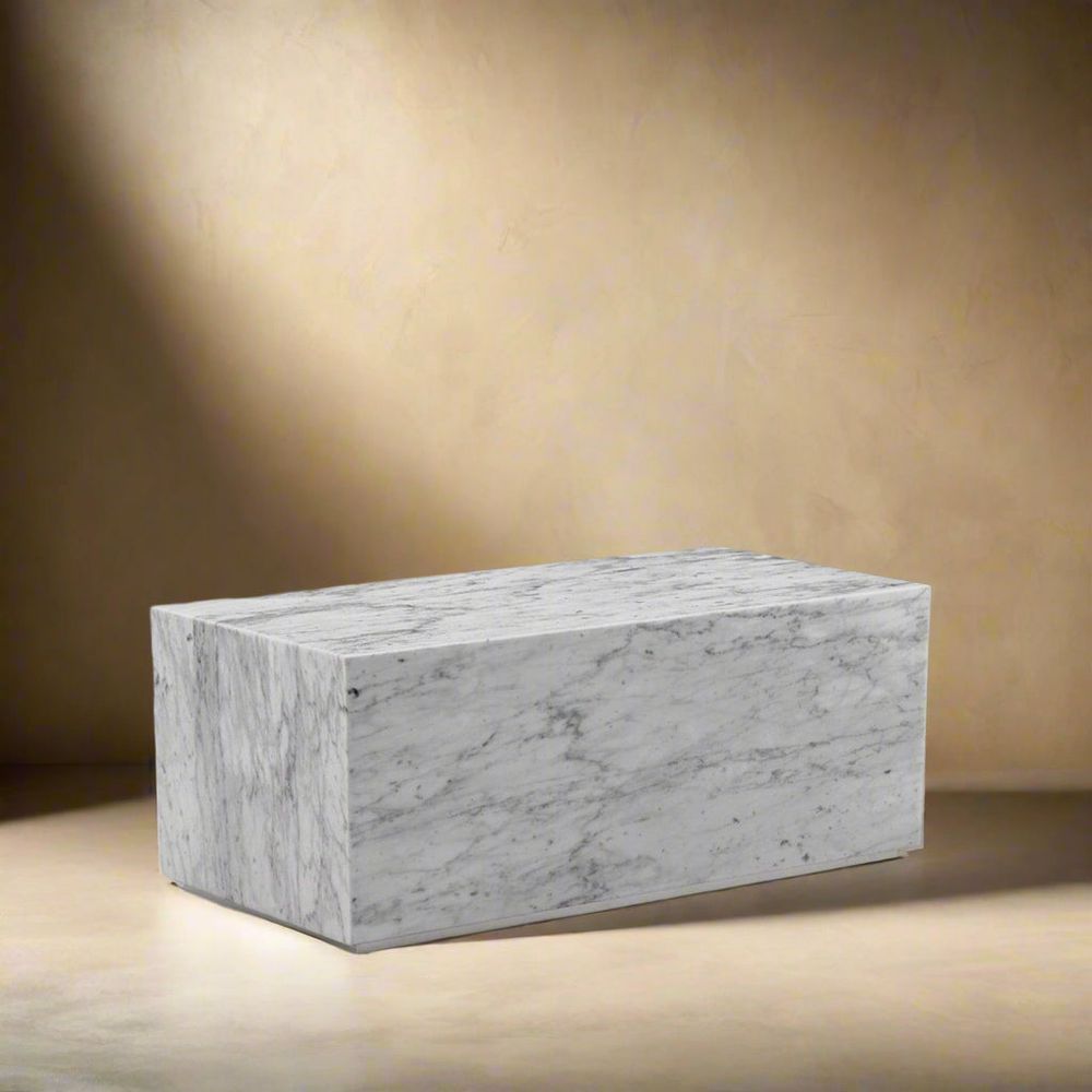 Marble Monolith Rectangle Coffee Table – France & Son