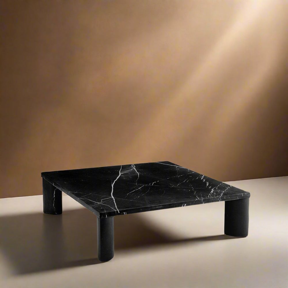 Plateau Marble Coffee Table - Nero Marquina-France & Son-FVT938BLK-Coffee Tables-1-France and Son