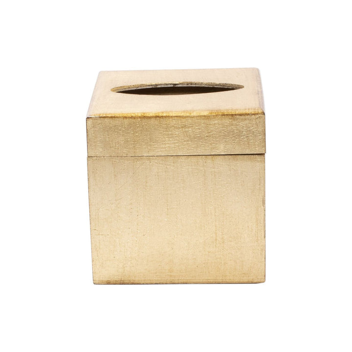 Florentine Wooden Accessories Tissue Box - Gold / Gold