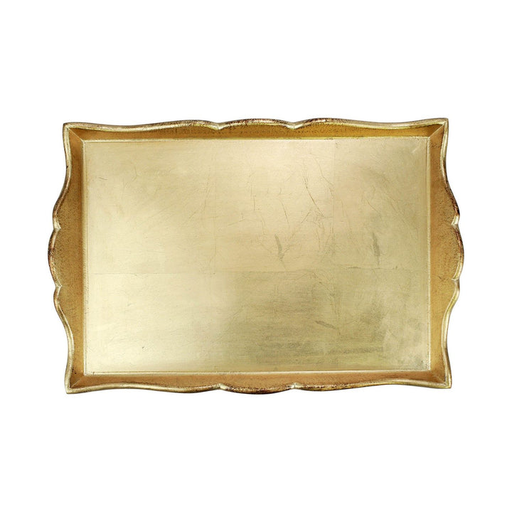 Florentine Wooden Accessories Handled Rectangular Tray - Medium