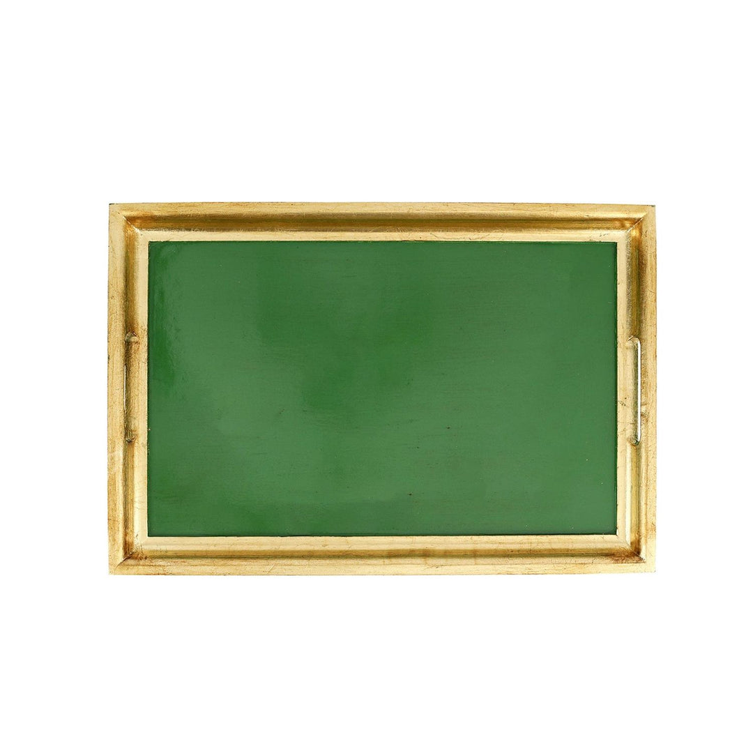 Florentine Wooden Accessories & Gold Rectangular Tray