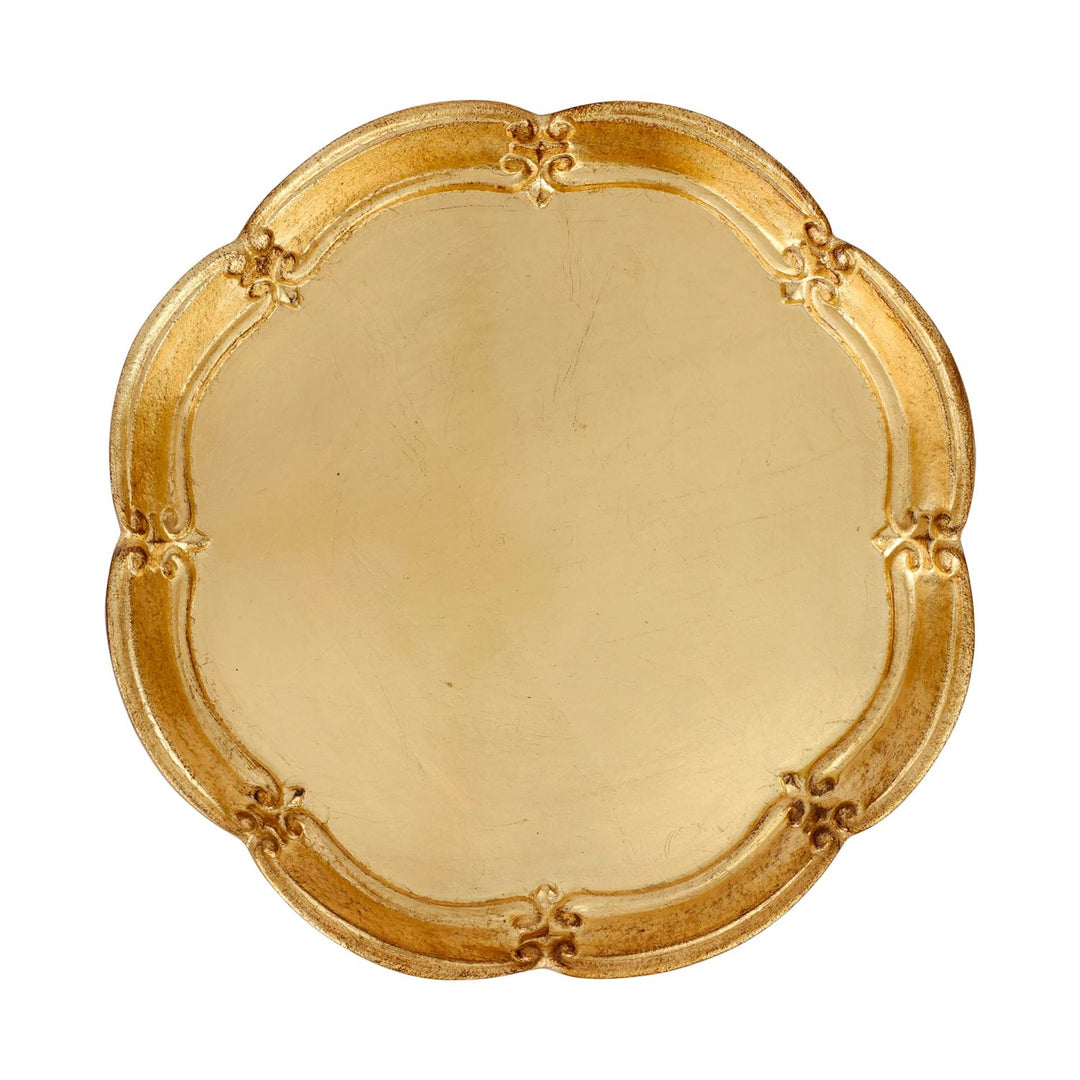 Florentine Wooden Accessories Round Tray - Default Title