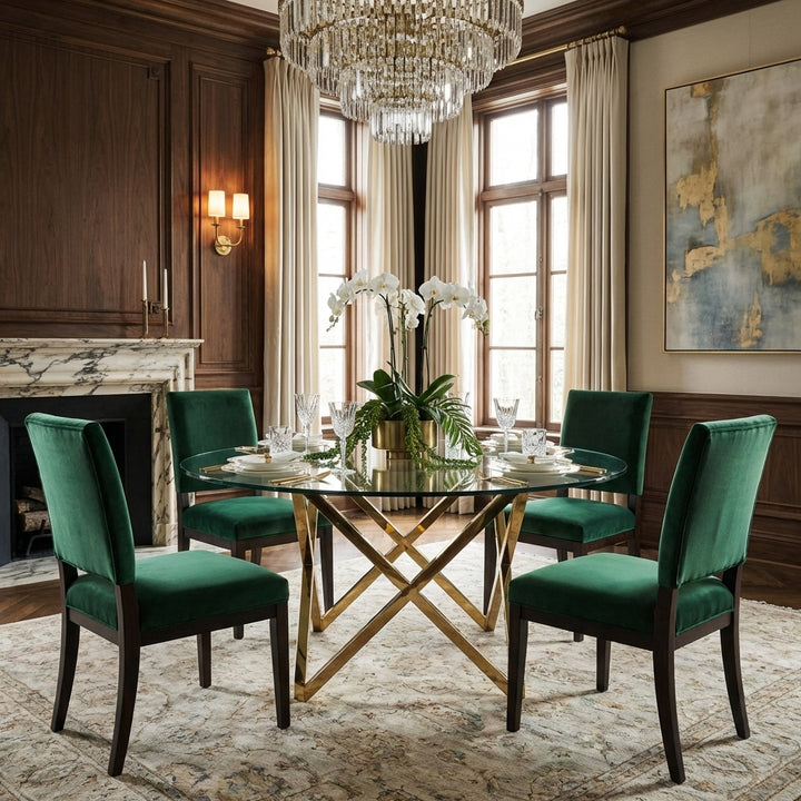Galvin Dining Table - Gold