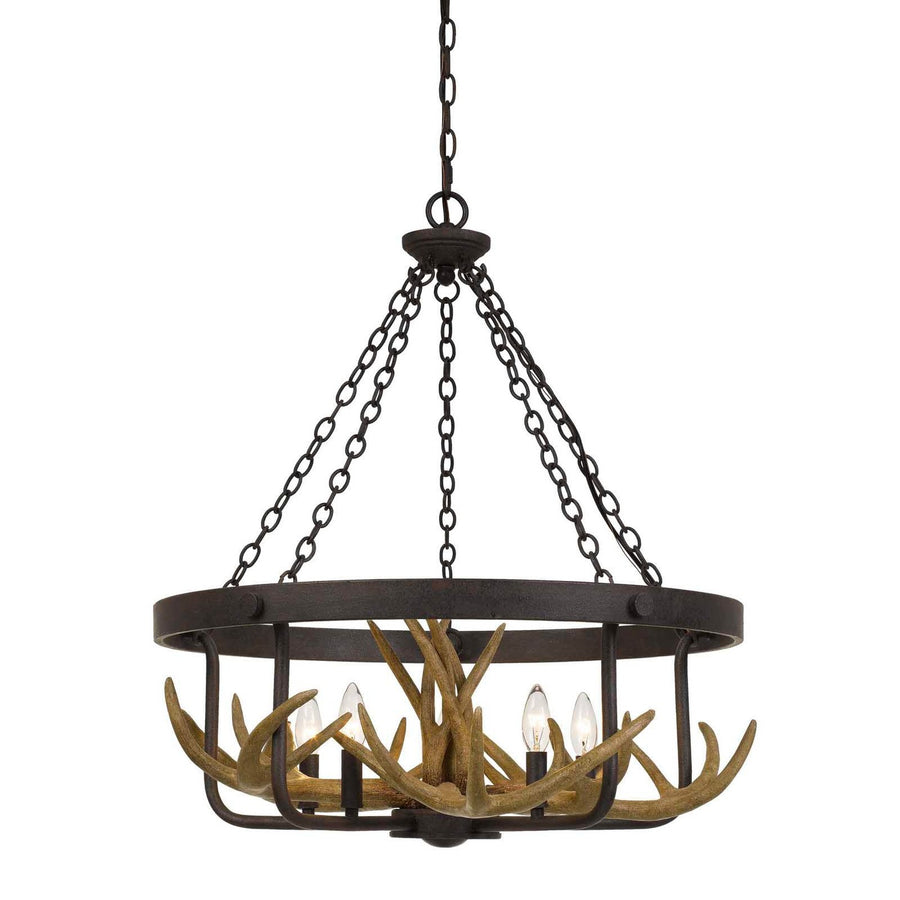 Angelo Antler Chandelier-Cal Lighting-CAL-FX-3703-5-Chandeliers5 Light-1-France and Son