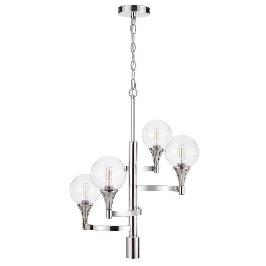 15W x 4 Milbank Metal Chandelier-Cal Lighting-CAL-FX-3759-4-Chandeliers-1-France and Son