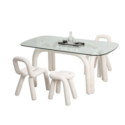 Pipeline Dining Table - Rectangle-France & Son-FXT1885WHT-Dining Tables-5-France and Son