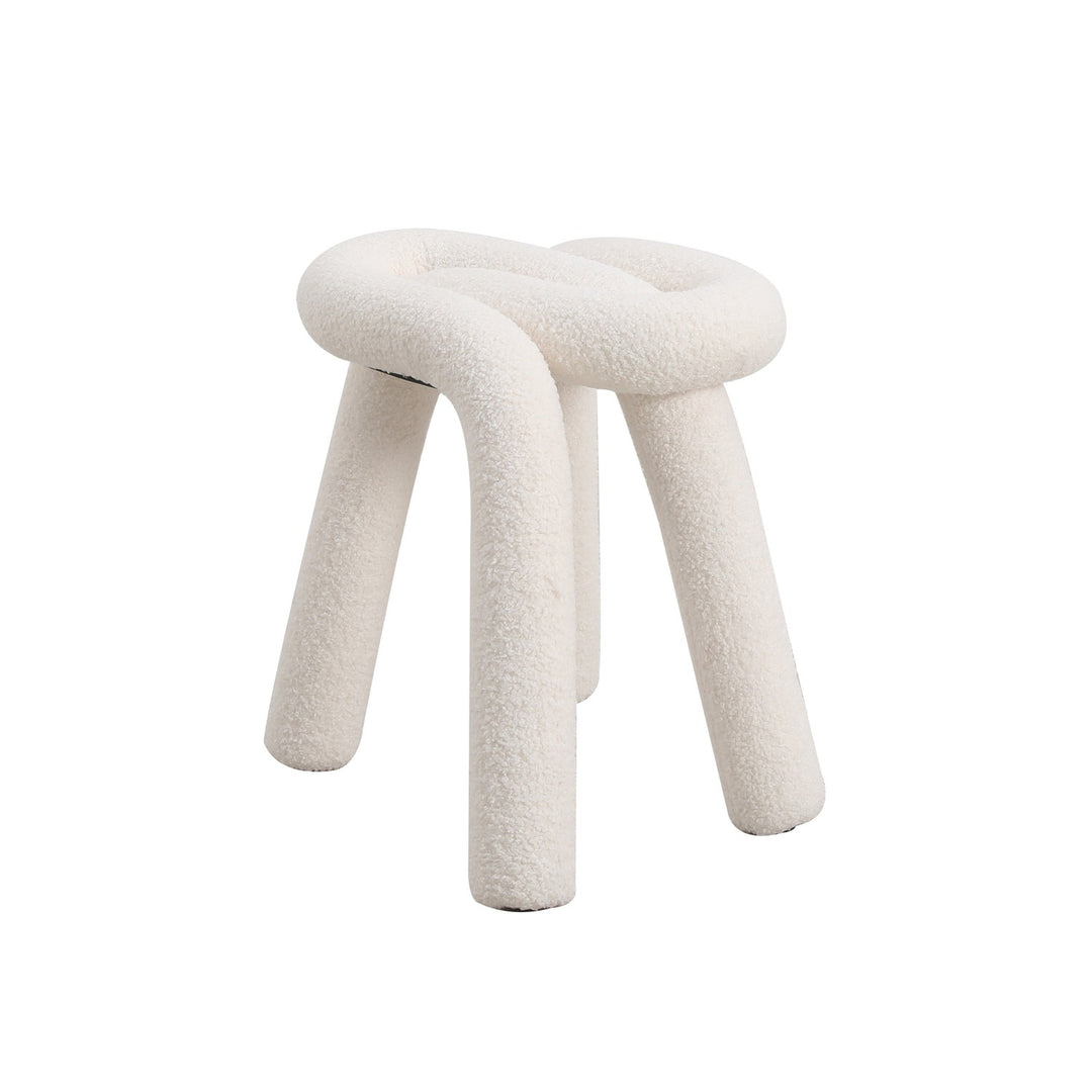 Pipeline Stool-France & Son-FXC1863WHT-Stools & Ottomans-1-France and Son